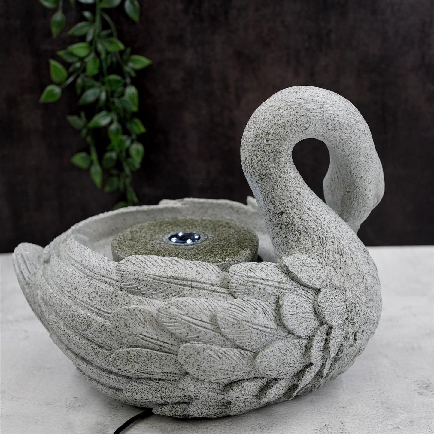 Swan Water Feature With Led Lights by GEEZY - UKBuyZone