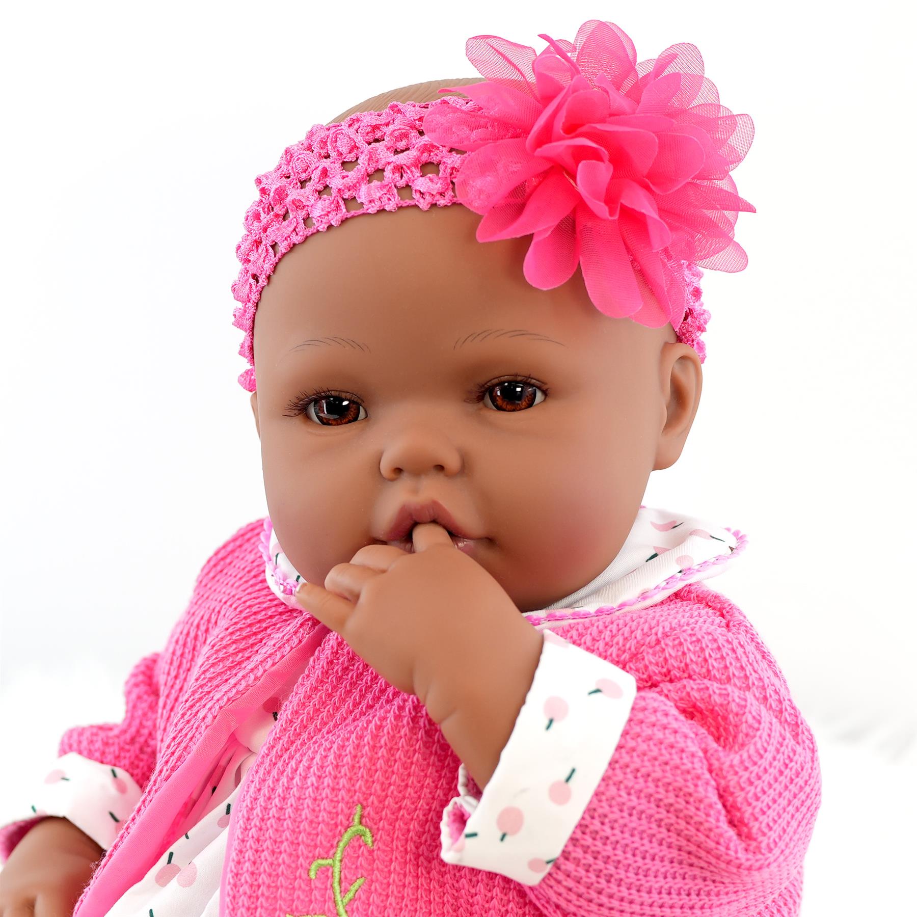 BiBi Black Doll Reborn Ethnic "Blossom" (50 cm / 20") by BiBi Doll - UKBuyZone