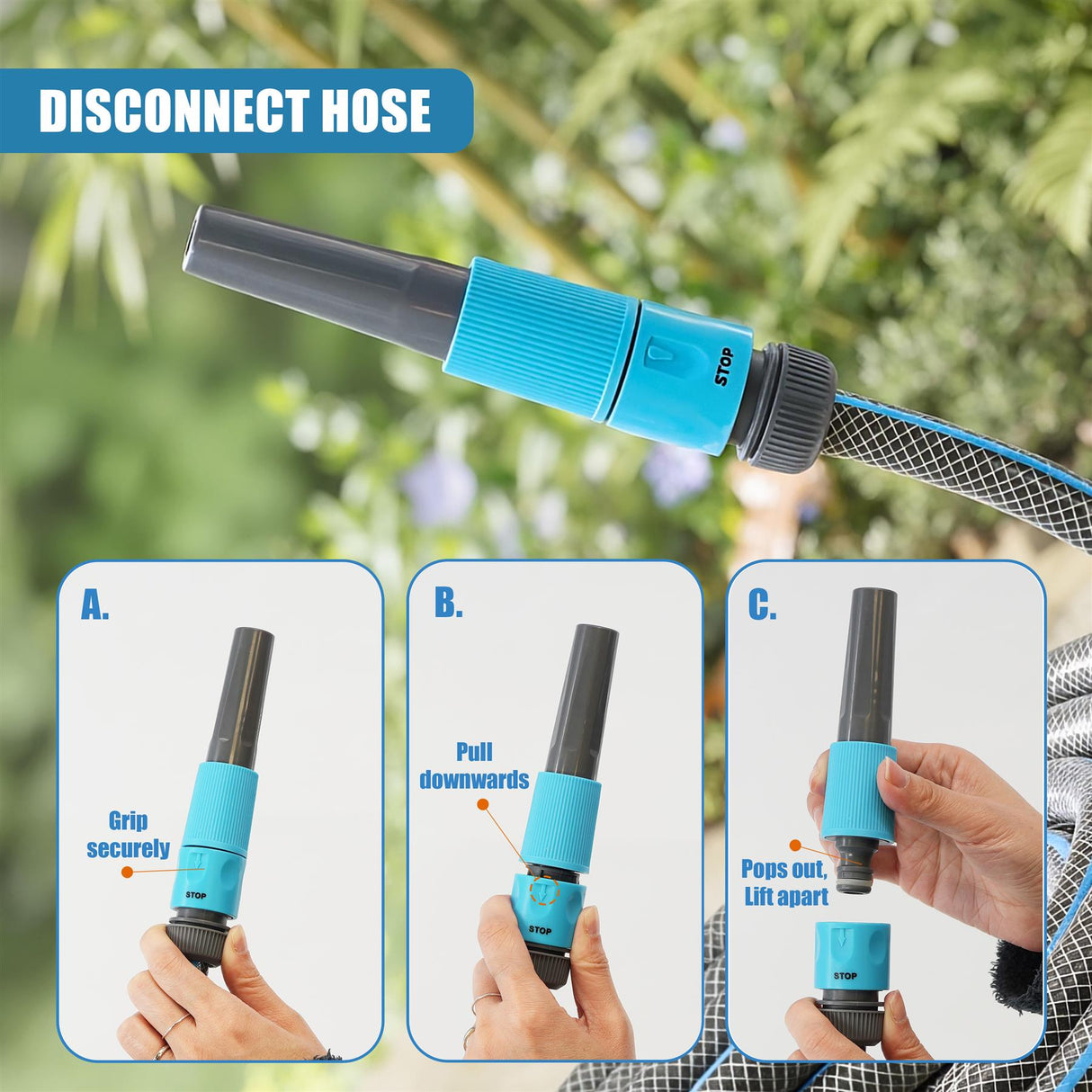 Garden Hose Set - 4 Pcs