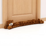 Novelty Draught Excluder for Doors Brown Cat Design