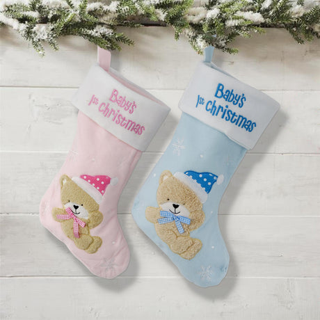 Set of 2 Baby's 1st Christmas Stockings by The Magic Toy Shop - UKBuyZone