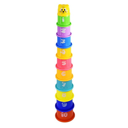 11 Pcs Building Beakers Nesting Cups Stacking Blocks Toddler Baby Bath Toy Teddy by The Magic Toy Shop - UKBuyZone