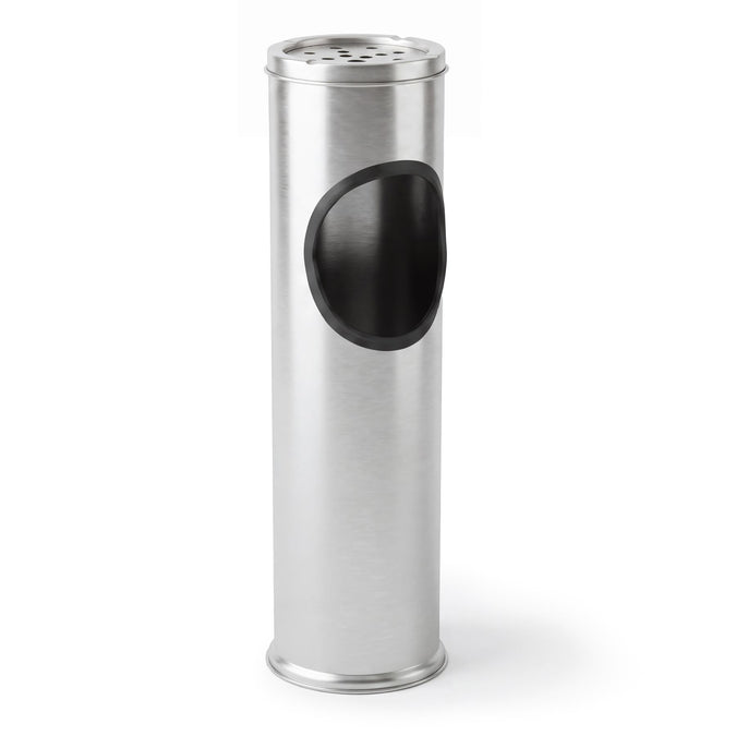 Free Standing Stainless Steel Outdoor Ashtray with Bin - UKBuyZone