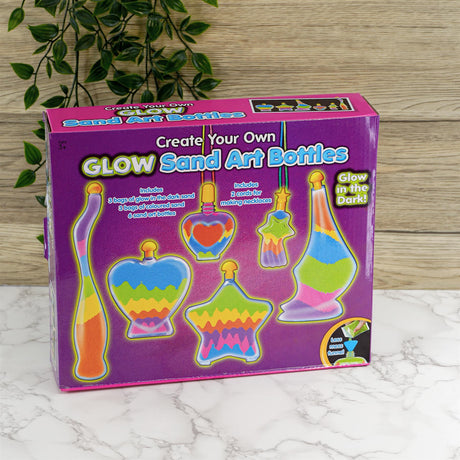 Childrens Glow in the Dark Bottle Sand Activity Kit by The Magic Toy Shop - UKBuyZone