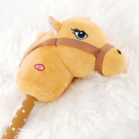 Kids Brown Hobby Horse With Sounds by The Magic Toy Shop - UKBuyZone