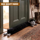 Novelty Black Sheep Draught Excluder for Doors