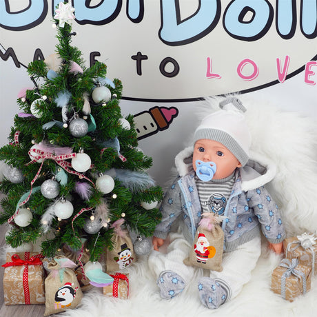 Grey Bibi Baby Doll + Extra Outfit by BiBi Doll - UKBuyZone