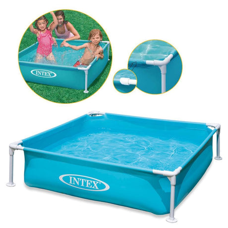 Intex Mini Frame Compact Pool - Blue - Above Ground 122 X 122 Cm by Intex - UKBuyZone