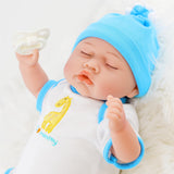 Lifelike Reborn Baby Sleeping Boy Doll 17" by BiBi Doll - UKBuyZone