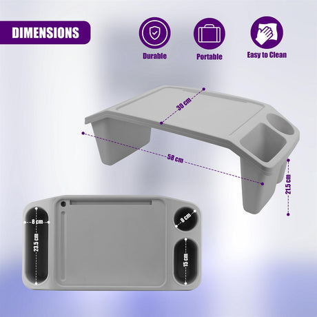 "A bed tray table with storage space" - UKBuyZone