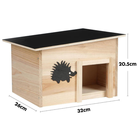 Wooden Hedgehog House by GEEZY - UKBuyZone