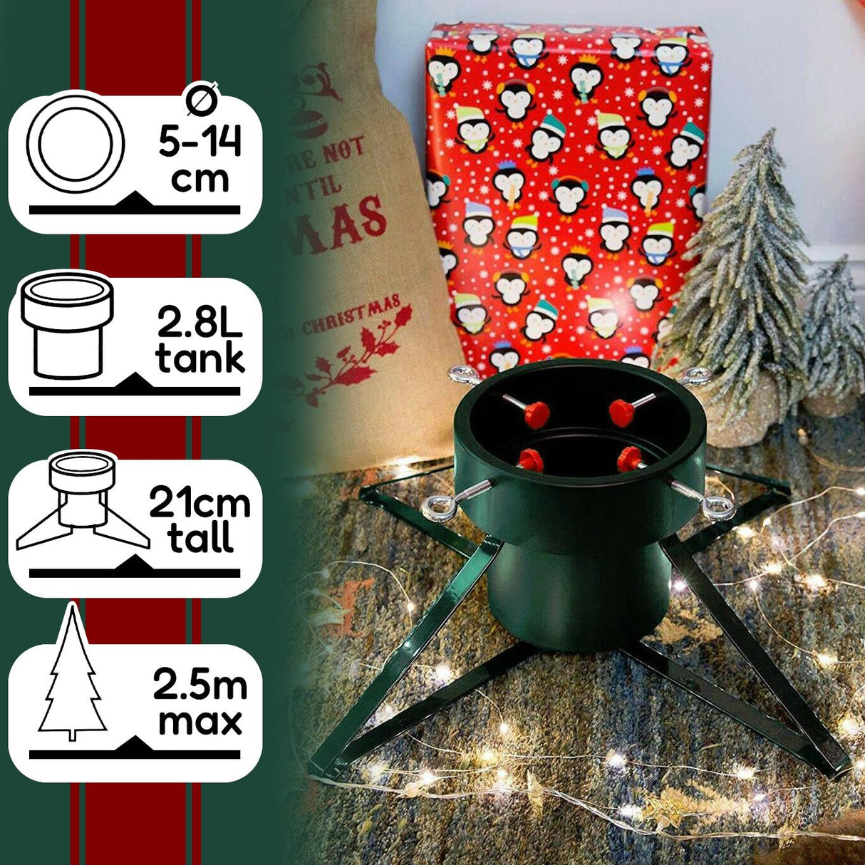 GEEZY Metal Large Christmas Tree Stand