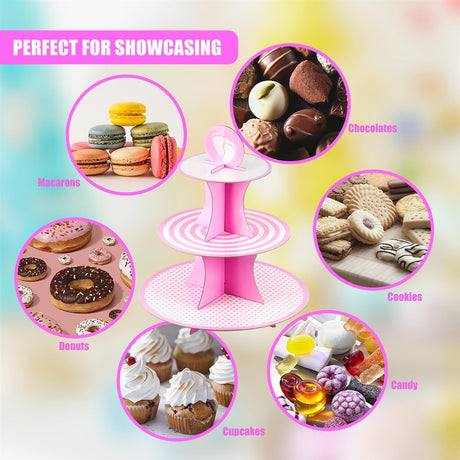 3 Tier Cardboard Cupcake Stand by GEEZY - UKBuyZone