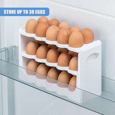 30 Grid 3 Layer BPA Free Egg Holder by GEEZY - UKBuyZone