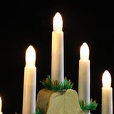 Wooden Candle Bridge With 7 Led Lights by Geezy - UKBuyZone