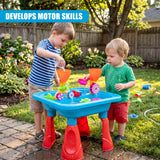 Blue Sand and Water Table Garden Sandpit Play Set
