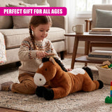 25" Brown Horse Soft Toy