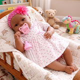 BiBi Black Doll Reborn Ethnic "Blossom" (50 cm / 20")