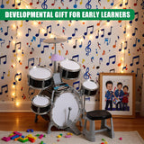 Black Multi functional Kids Jazz Drum Set