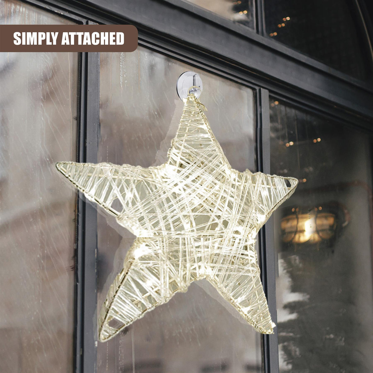 Christmas Star with 30 LED Warm White Lights