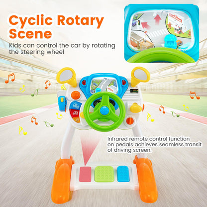 Freestanding Electronic Steering Wheel Driving Simulator Toy by The Magic Toy Shop - UKBuyZone
