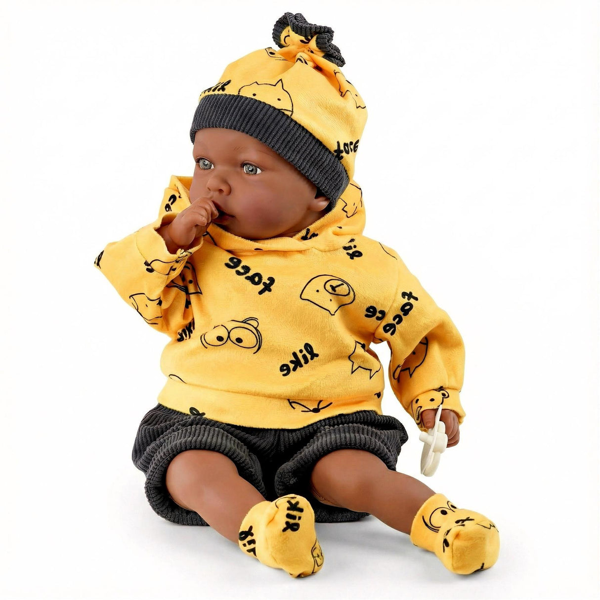 BiBi Black Baby Doll "Jax" (45 cm / 18")