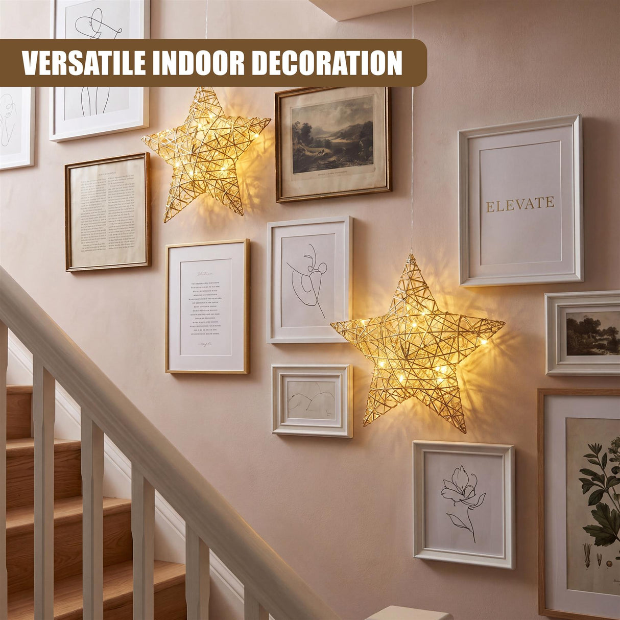 Hanging LED Christmas Star