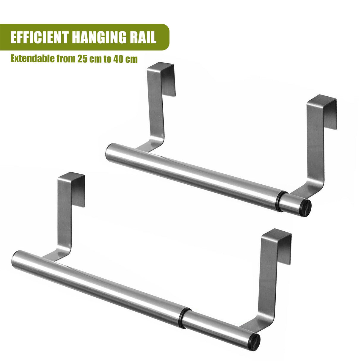 Extendable Over Door Tea Towel Rail by GEEZY - UKBuyZone