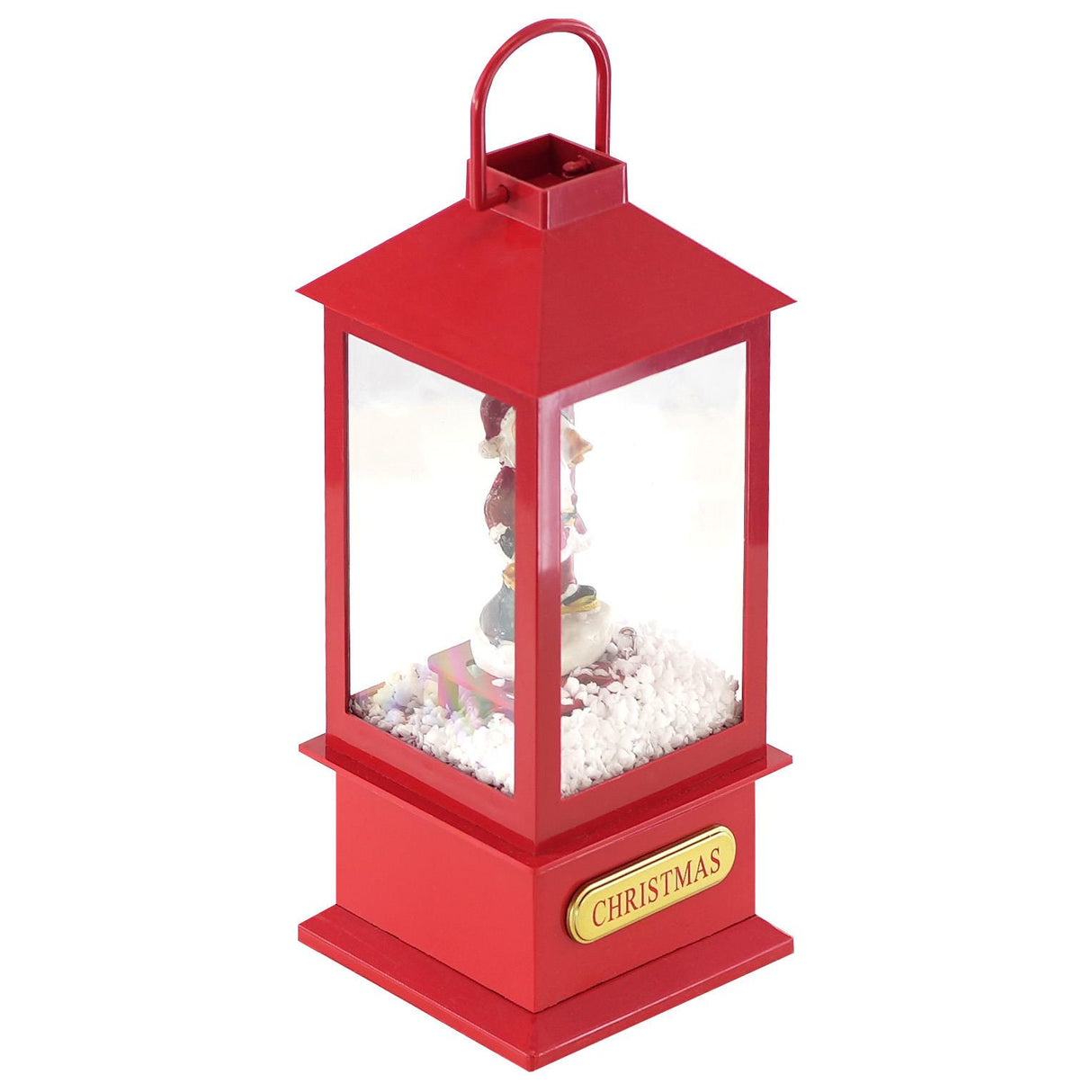 Christmas Lantern With 8 Songs, Light And Snow by The Magic Toy Shop - UKBuyZone