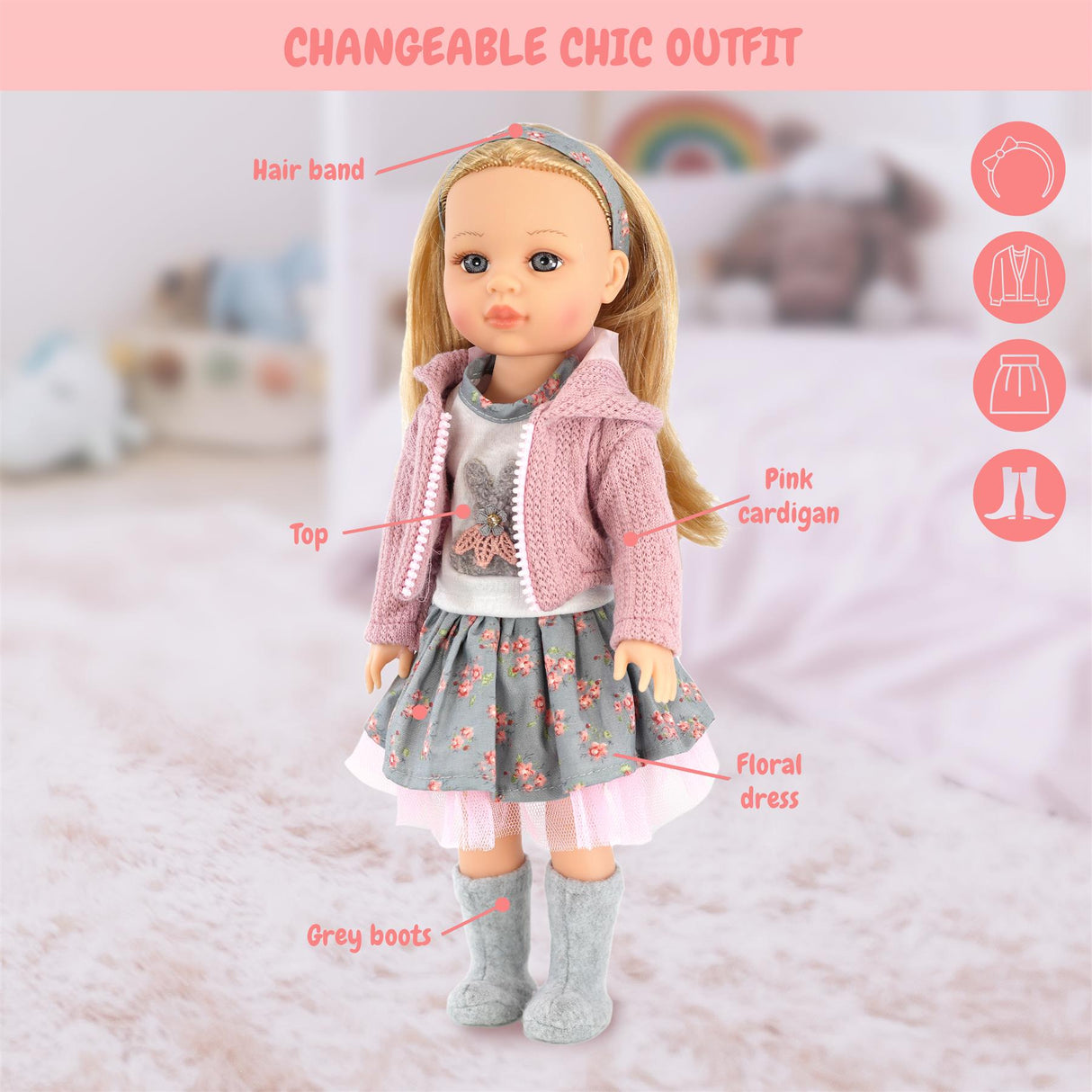 BiBi Fashion Doll " Sophia" (38 cm / 15")