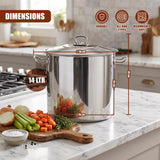 Arian Gastro Stock Pot - 14 L