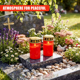 Set of 2 LED Grave Candles