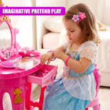 Princess Vanity Dressing Table, Stool & Toy Accessories