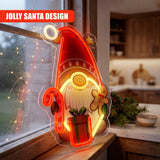 Santa Gnome Neon Sign