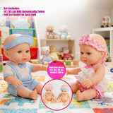 BiBi Anatomically Correct 14" Twin Dolls "Lucy & Lou"