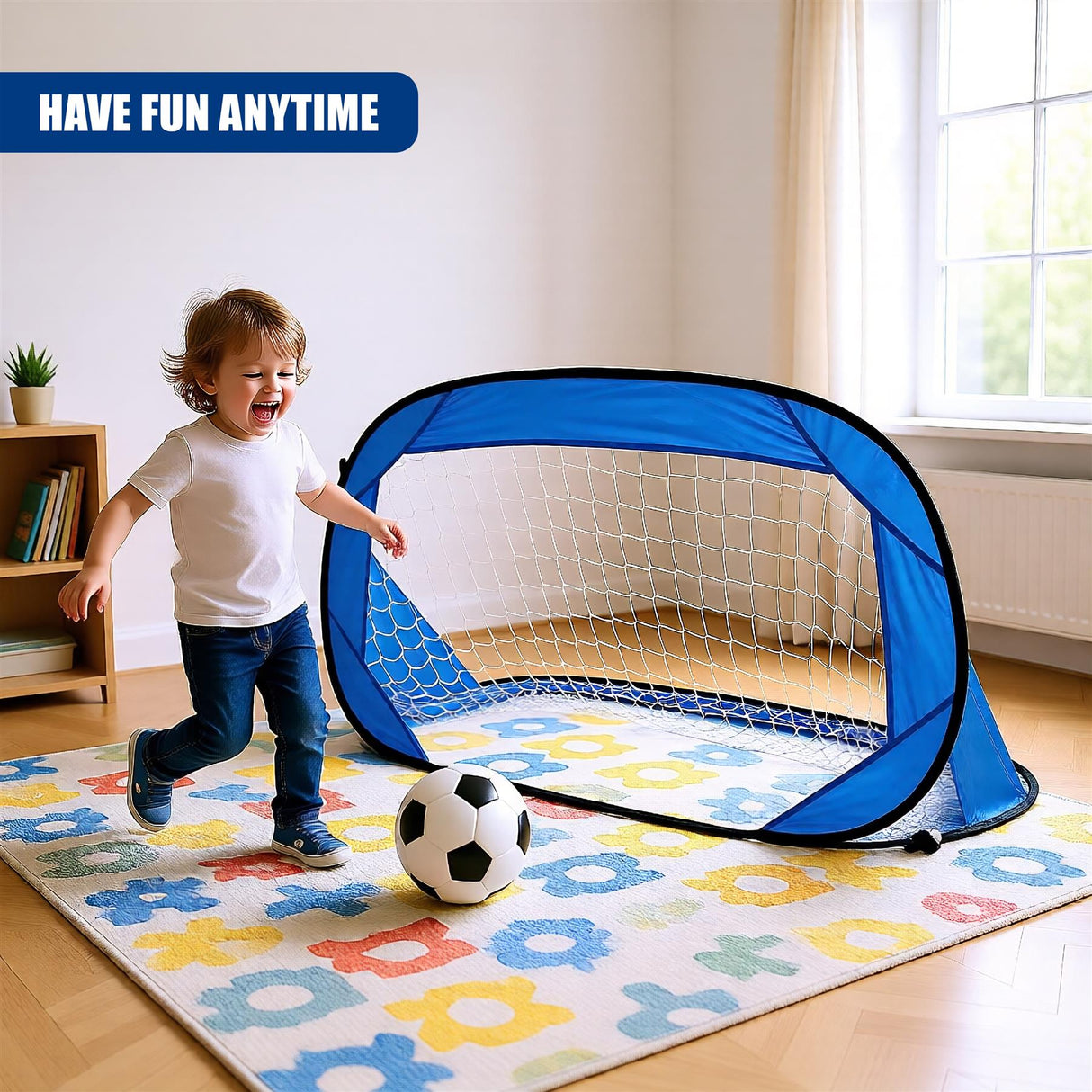 Pop Up Football Goal Indoor/Outdoor Soccer Goal