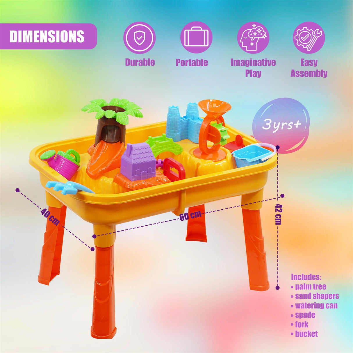 Sand & Water Table with Water Mill