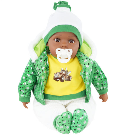 BiBi Black Baby Doll "Grean Pea" (50 cm / 20") by BiBi Doll - UKBuyZone