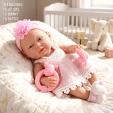 10" Baby Doll Play Set with Dummy and Rattle