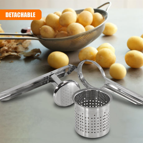Stainless Steel Potato Ricer by GEEZY - UKBuyZone