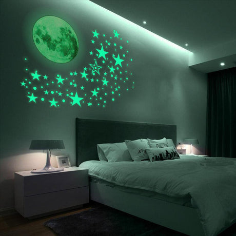 Glow in the Dark Moon and Stars by The Magic Toy Shop - UKBuyZone