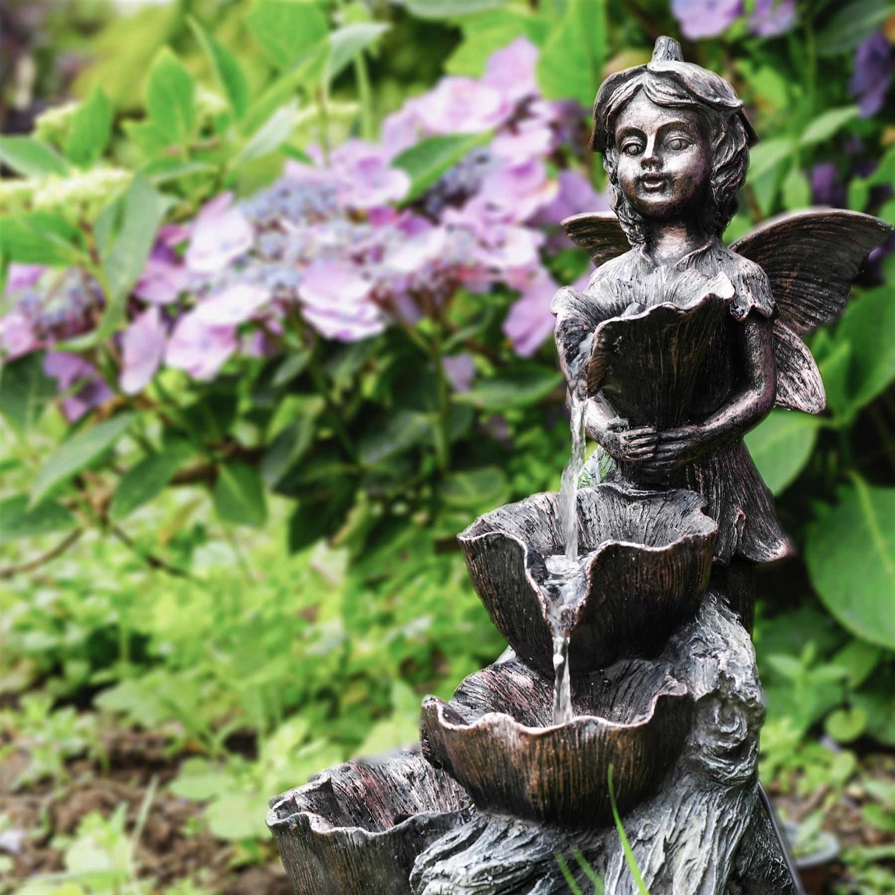 Solar Fairy Fountain by GEEZY - UKBuyZone