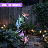 Solar Butterfly LED Wind Chimes