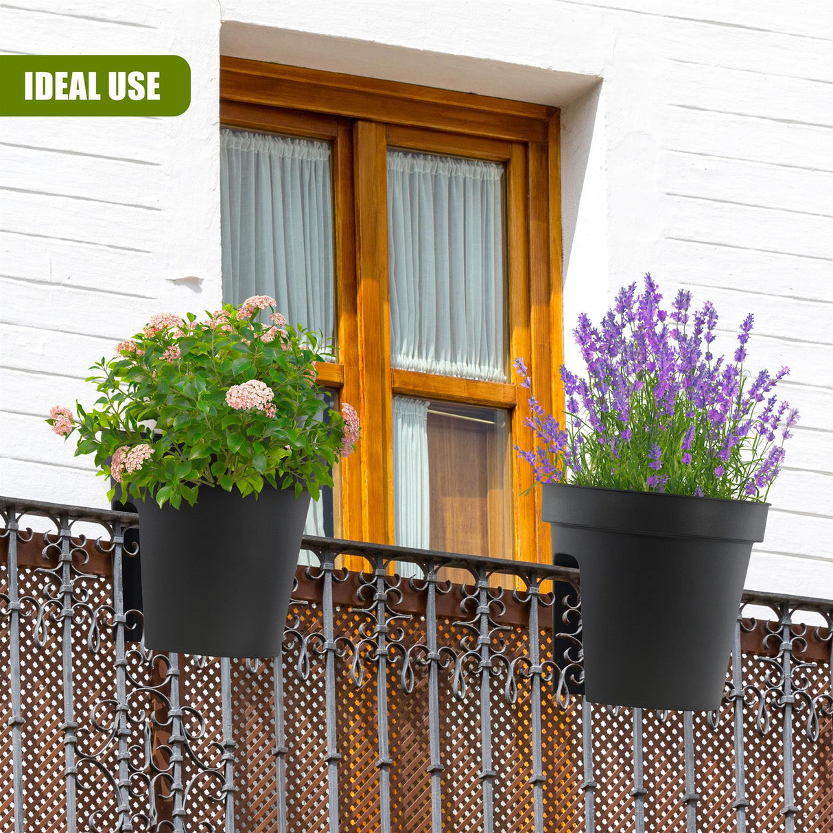 Flower Bridge Hanging Planter Round Pot by GEEZY - UKBuyZone