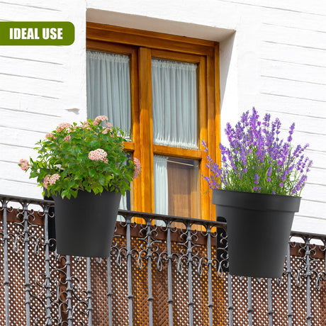 Flower Bridge Hanging Planter Round Pot by GEEZY - UKBuyZone