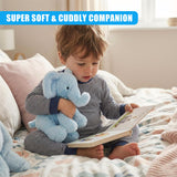 "Soft toy: A blue plush elephant, cuddly and cute companion. Perfect for bedtime stories or playtime. Add it to your child's collection today!" - UKBuyZone