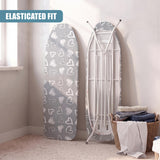 Grey Heart Ironing Board Cover (122 x 38 cm)