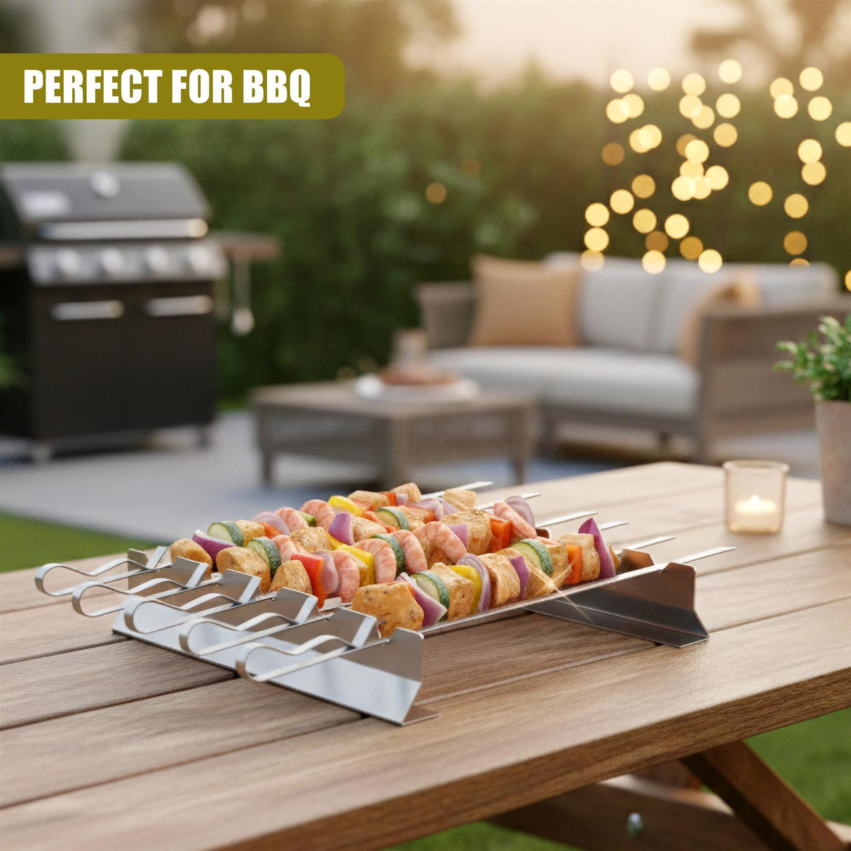 BBQ Skewer Rack Set