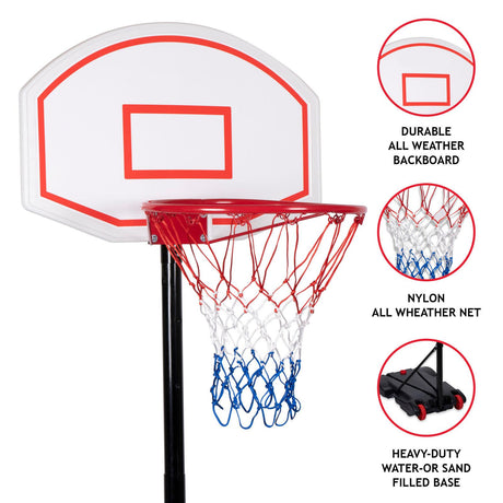 Portable Basketball Stand with Hoop by The Magic Toy Shop - UKBuyZone