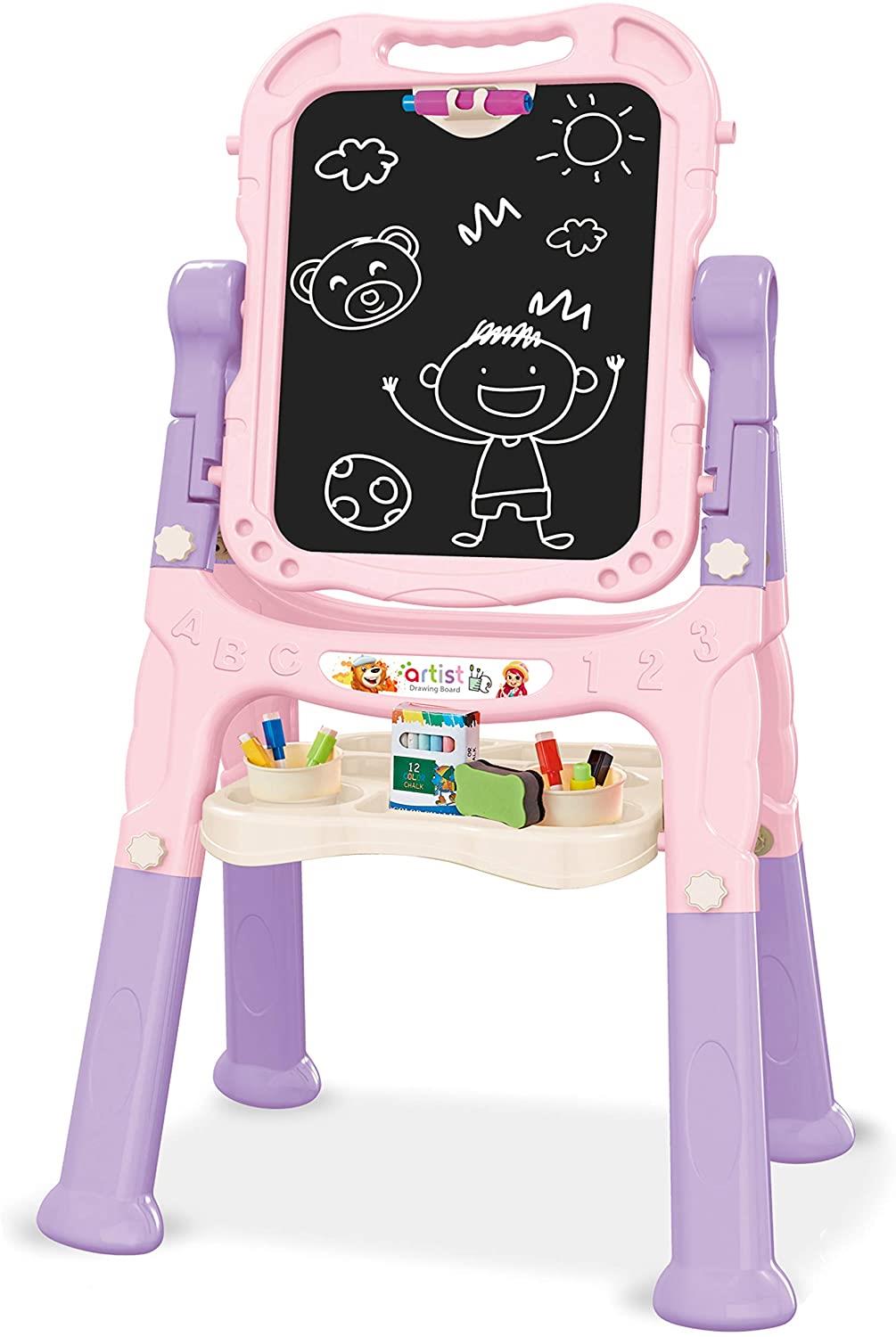 Pink Folding Double-Sided Magnetic Drawing Board by The Magic Toy Shop - UKBuyZone